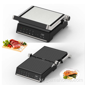 미니 전기 바베큐 그릴 주방 요리 어플 라이언 스 그릴 4 슬라이스 샌드위치 메이커 Panini Press Grill